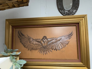 Raptor sketch, framed