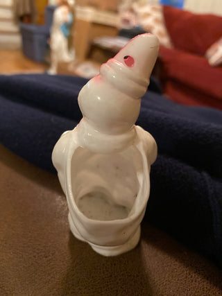 Vintage Irwin Snowman Candy Container Ornament