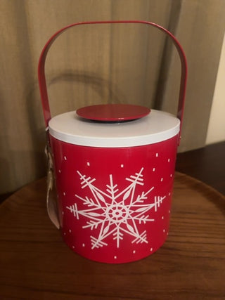 Vintage, Mcm snowflake ice bucket