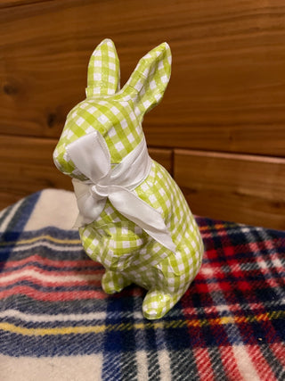 Green plaid bunny