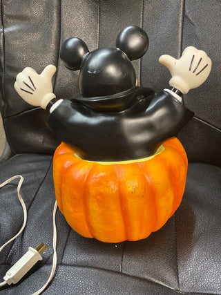 Disney Mickey Mouse Vampire in Pumpkin Blow Mold