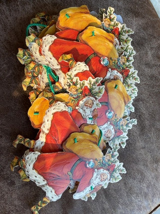 Paper Santa garland