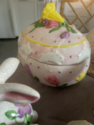 large vintage purple Easter Egg