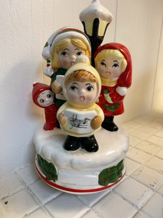 Vintage Ceramic Musical Carolers