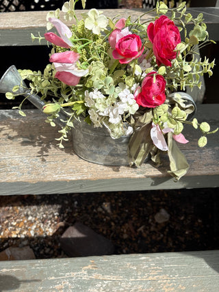 Sprinkling Can Floral Arrangement