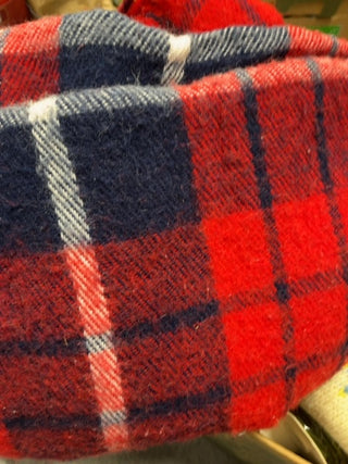 Red plaid blanket