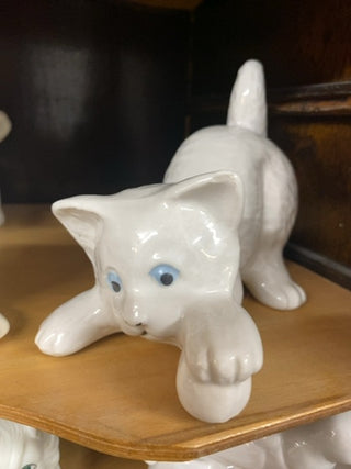 Porcelain Kitten Figurine