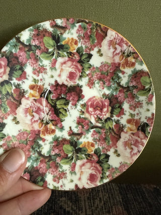Vintage Floral Decorative Wall Plate