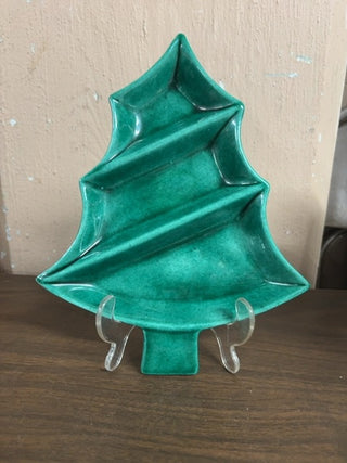 Vintage Christmas Tree Serving Dish, #357