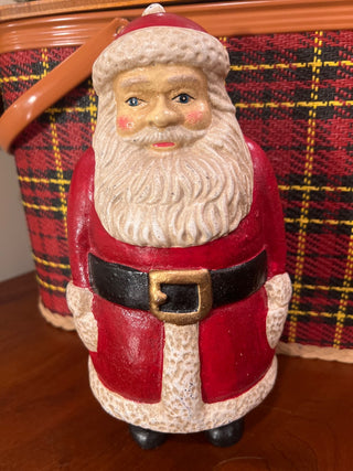 Heavy, Antique Cast Iron Santa Bank