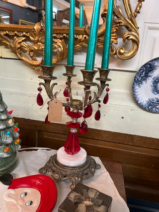 Red and bronze Candelabra