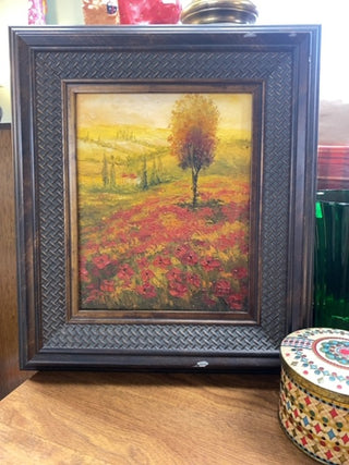 8x10 Autumn Sunset Oil Painting