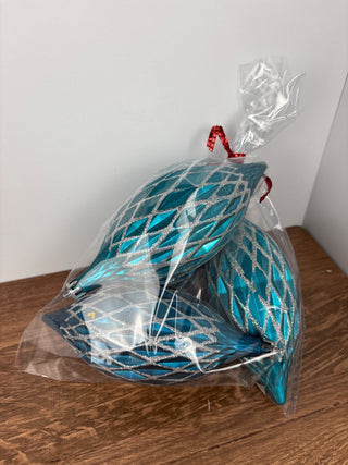 Peacock Blue Ornaments