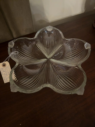 Vintage,Mikasa Walther Crystal 5 divided dish