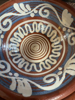 Vintage, Mcm Hand-Painted Kupittaan Savi Bowl by Gudrun Raunio - Finland