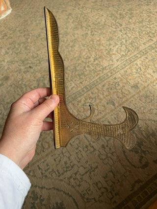 Large brass easel 2pc