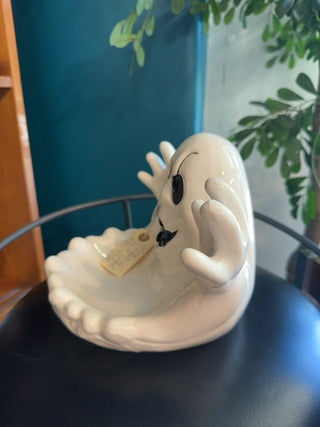 Vintage,screaming ghost candy dish 1992