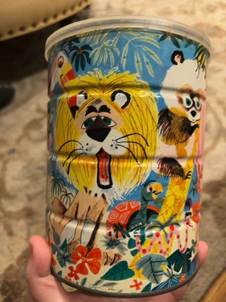 Safari MCM coffee tin