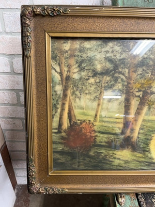 Tree Lined Road print, framed