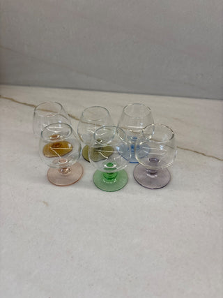 6 cordial/shot glasses