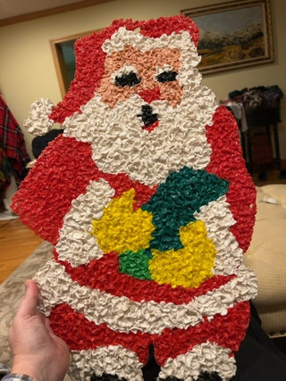 Santa melted popcorn