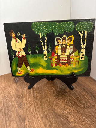Vintage painted folk art