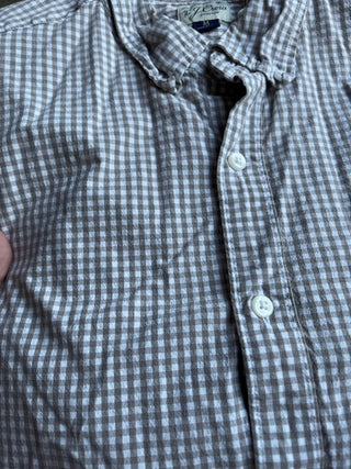 JCrew Gingham button down Sz M