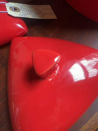 Vintage,Mcm triangle kitchen carnister ( set of 2)