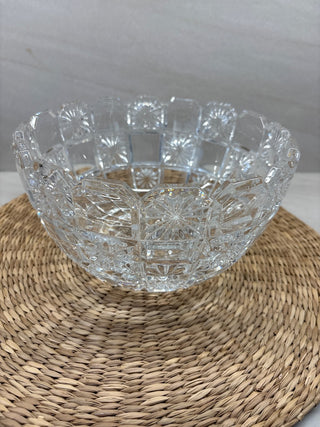 Lead crystal fruit bowl