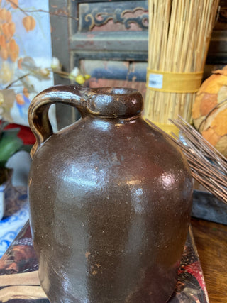 Vtg brown jug