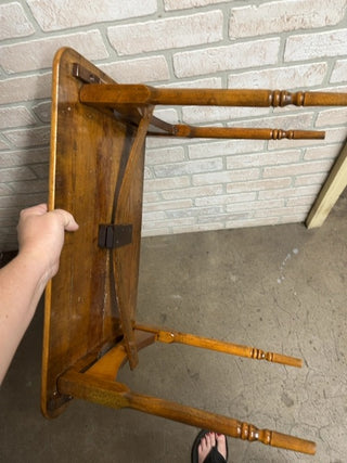 Wood rectangle side table