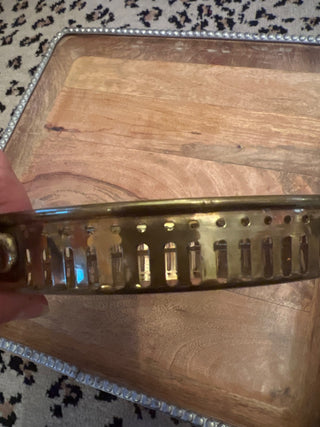 Small Vintage Brass Handled Tray