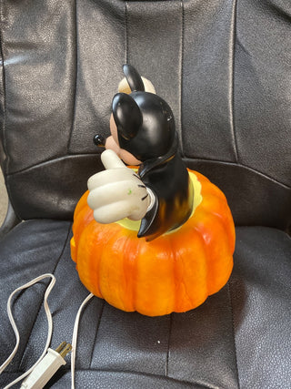 Disney Mickey Mouse Vampire in Pumpkin Blow Mold