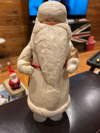 Russian Santa, crepe paper & plastic