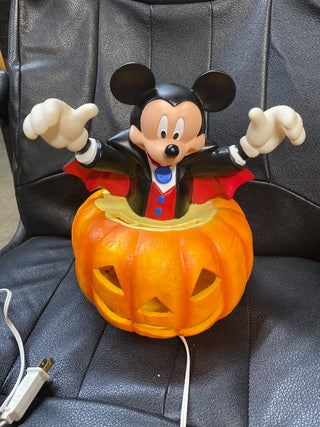 Disney Mickey Mouse Vampire in Pumpkin Blow Mold