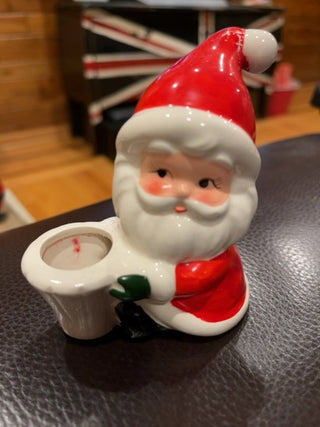 Santa candle holder