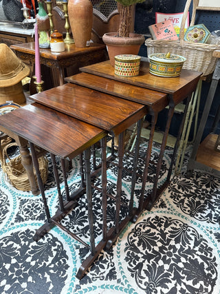 Set of 4 Antique Edwardian Nesting Tables