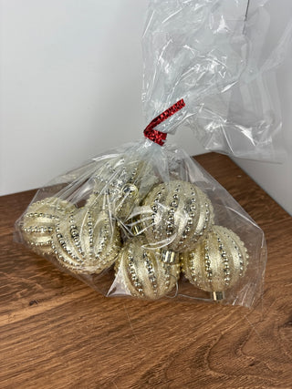 Light gold ornaments