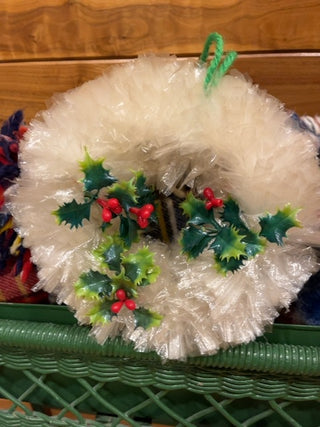 Plastic bag wreath