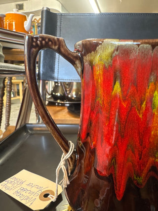 Vintage, drip, glazed flower/water pitcher