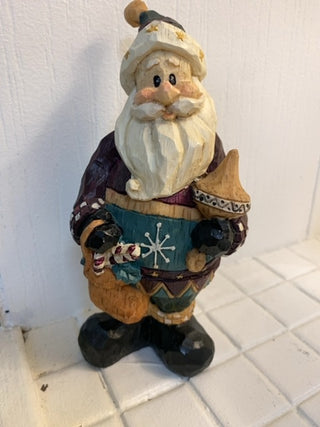 6” Carved Santa