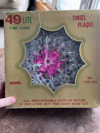 Tinsel flashing tree star