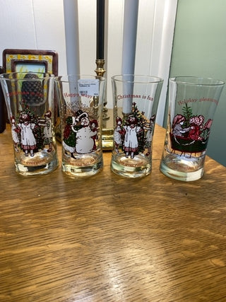 Holly Hobbie 4pc Holiday Tumblers