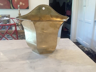 Brass wall planter