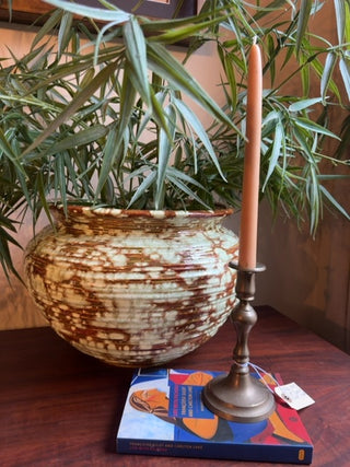 Vintage, brass roper candle holder ( single)