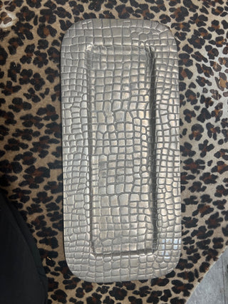 Metal Alligator Embossed Tray