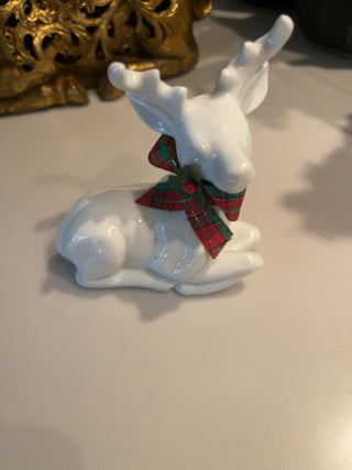 White porcelain reindeer