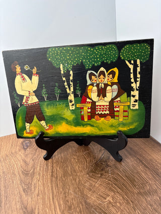 Vintage painted folk art