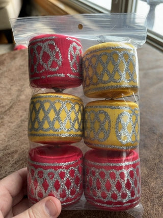 Satin ornament 6pk