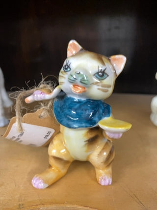 1950s Porcelain Tilso Cat Figurine